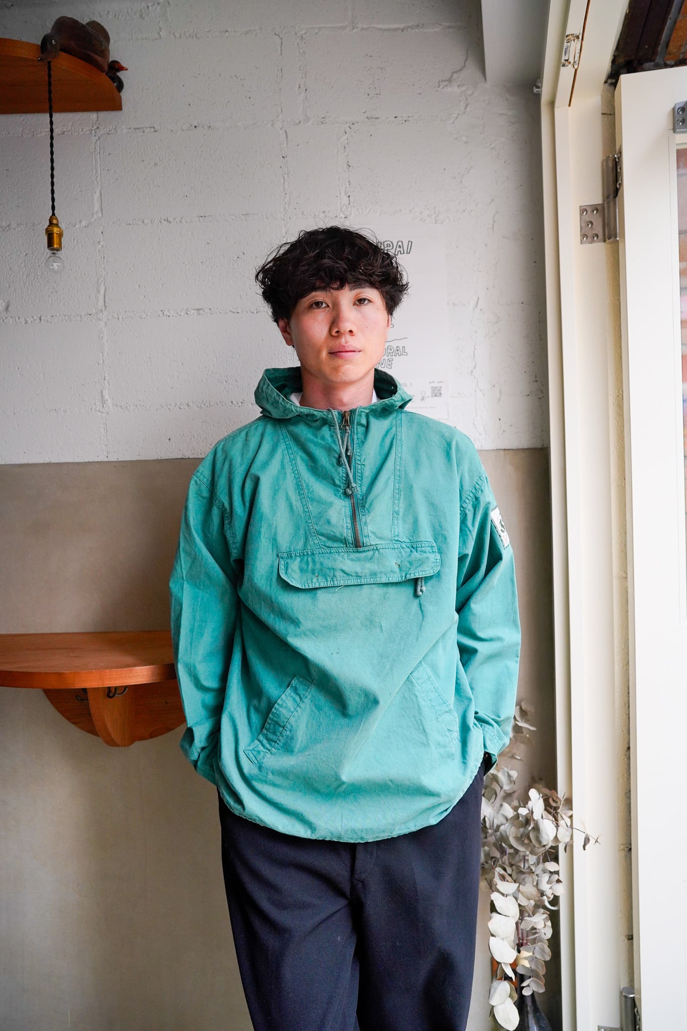 【1980s】"Made in Norway" Vintage Cotton Alpine Smock / 6-253
