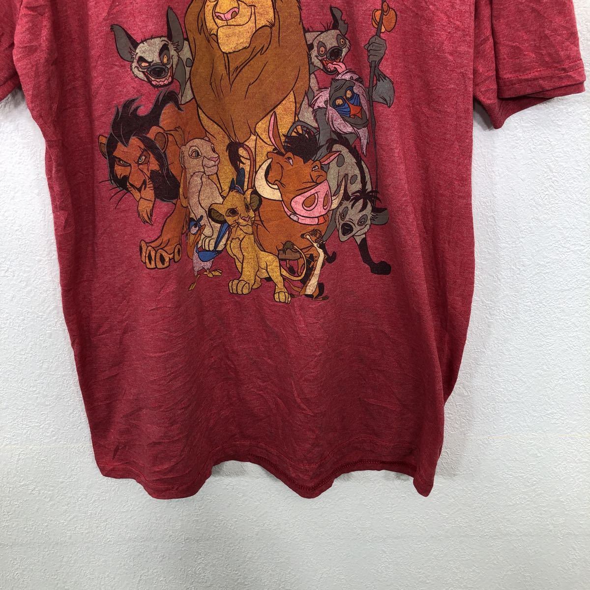 アメリカ輸入★人気 キャラクター Tシャツ 大量 66枚セット★古着卸 S/M スポンジボブ ポパイ タートルズなど 春夏物 オススメ No.OO-3 Disney Tシャツ Lサイズ ライオンキング パステルレッド 古着卸