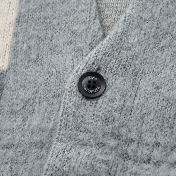 RATS ラッツ　ボーダーモヘアカーディガン c0cf4d0c379d0939664555838f3c80