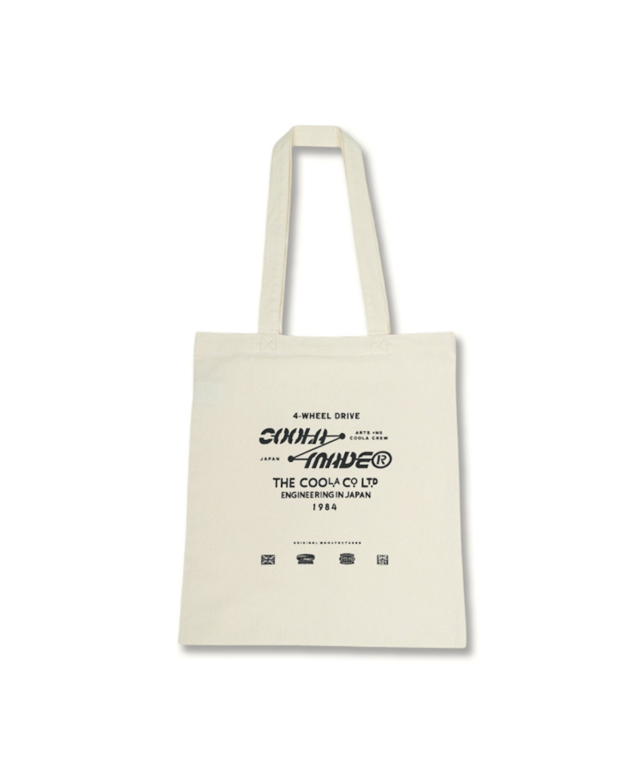 【直営限定ITEM】COOLA MADE プリントトートバッグ (IVORY)　CQ-48523H