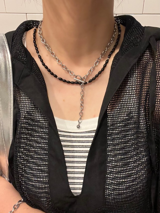 【再入荷】black beans necklace