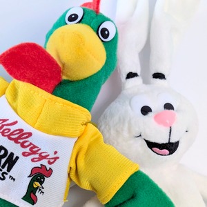☆VINTAGE 1997☆【 Kellogg's / ケロッグ 】「Bean Bag Breakfast Bunch」シリーズ『 コーネリアス / コーニー 』ビーンぬいぐるみ / プラッシュ〚アメリカン雑貨 アメトイ〛