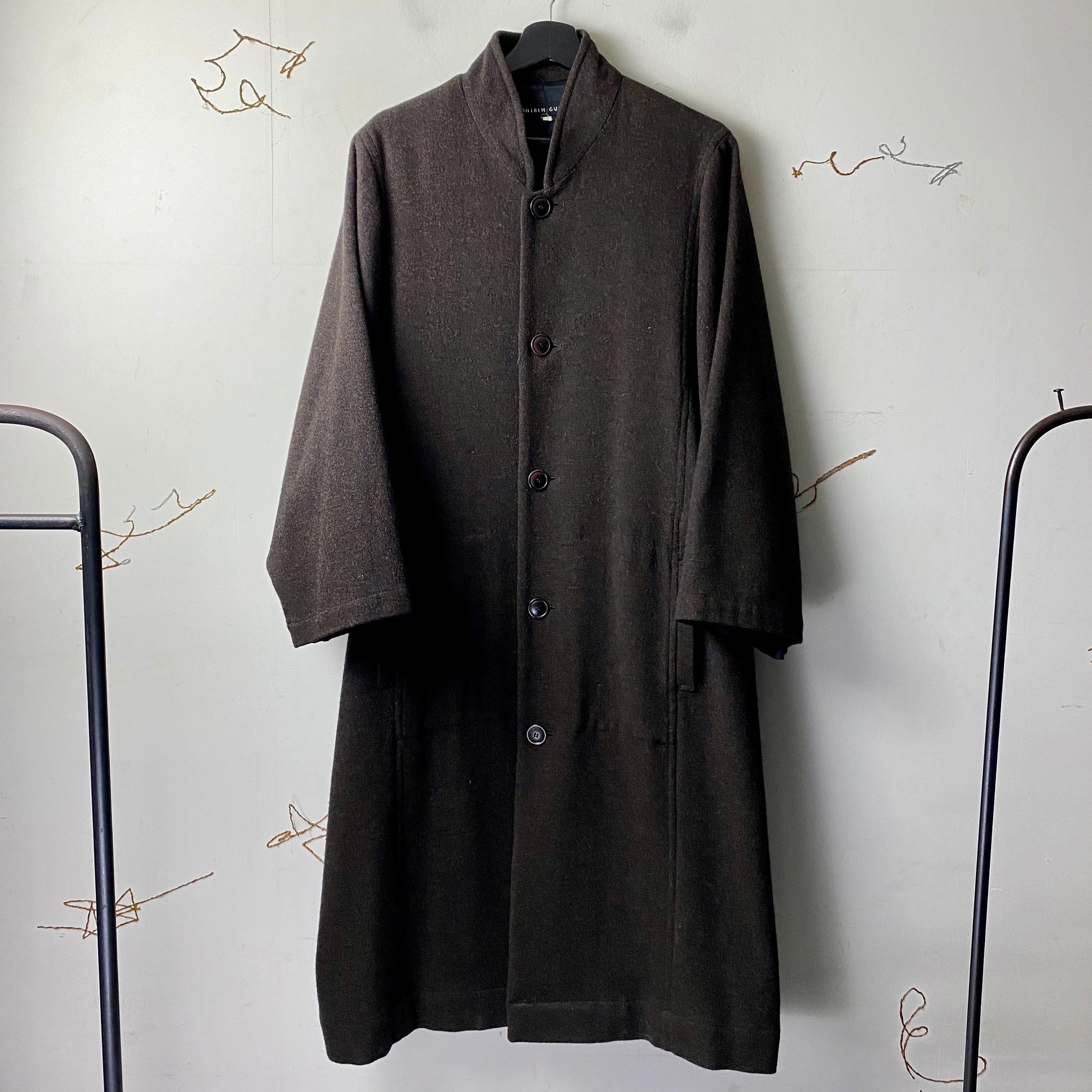 vintage SHIRIN GUILD stand collar wool coat | NOIR ONLINE