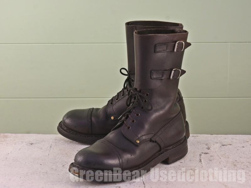 ビンテージRUGAKフランス軍ブーツ良い味雰囲気抜群黒ブラック