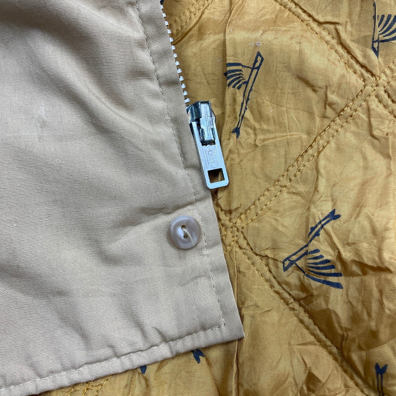 60s Catalina ダービージャケット カップショルダーTALON 鳥柄 60〜80年代 USA製 Varsity by Catalina ダービージャケット カップ