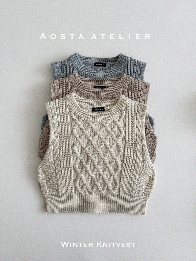 [Aosta] knit vest