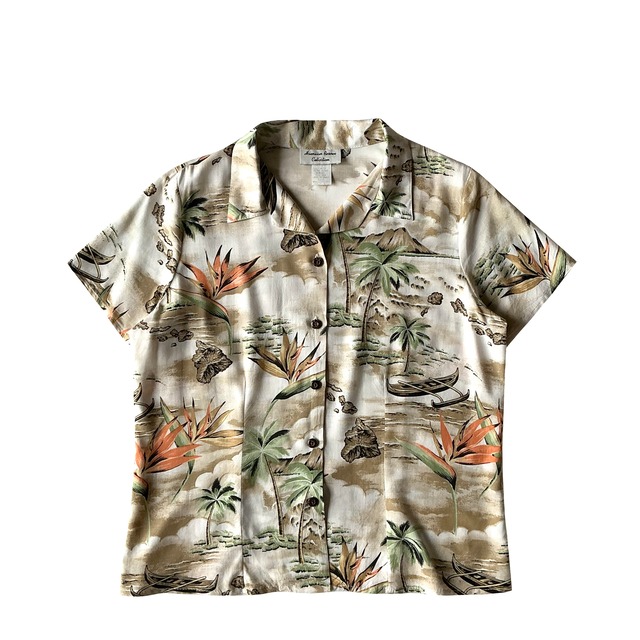 Lady's USEDアロハシャツ / Hawaiian Reserve Collection / size S