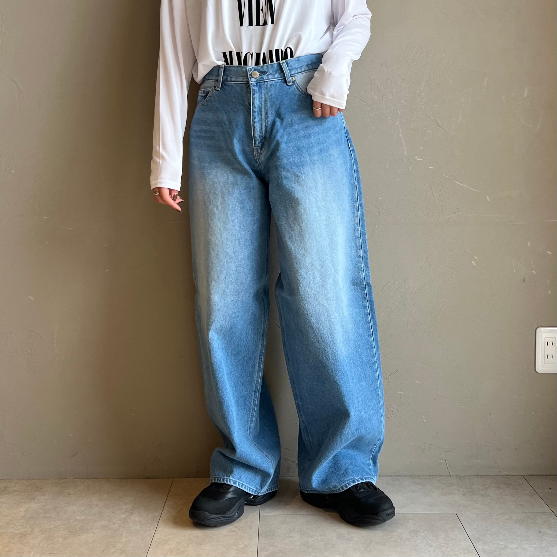 SERGE 】REMAKE BACK DARTS PANTS / REMAKE DENIM BLUE | valance 福井