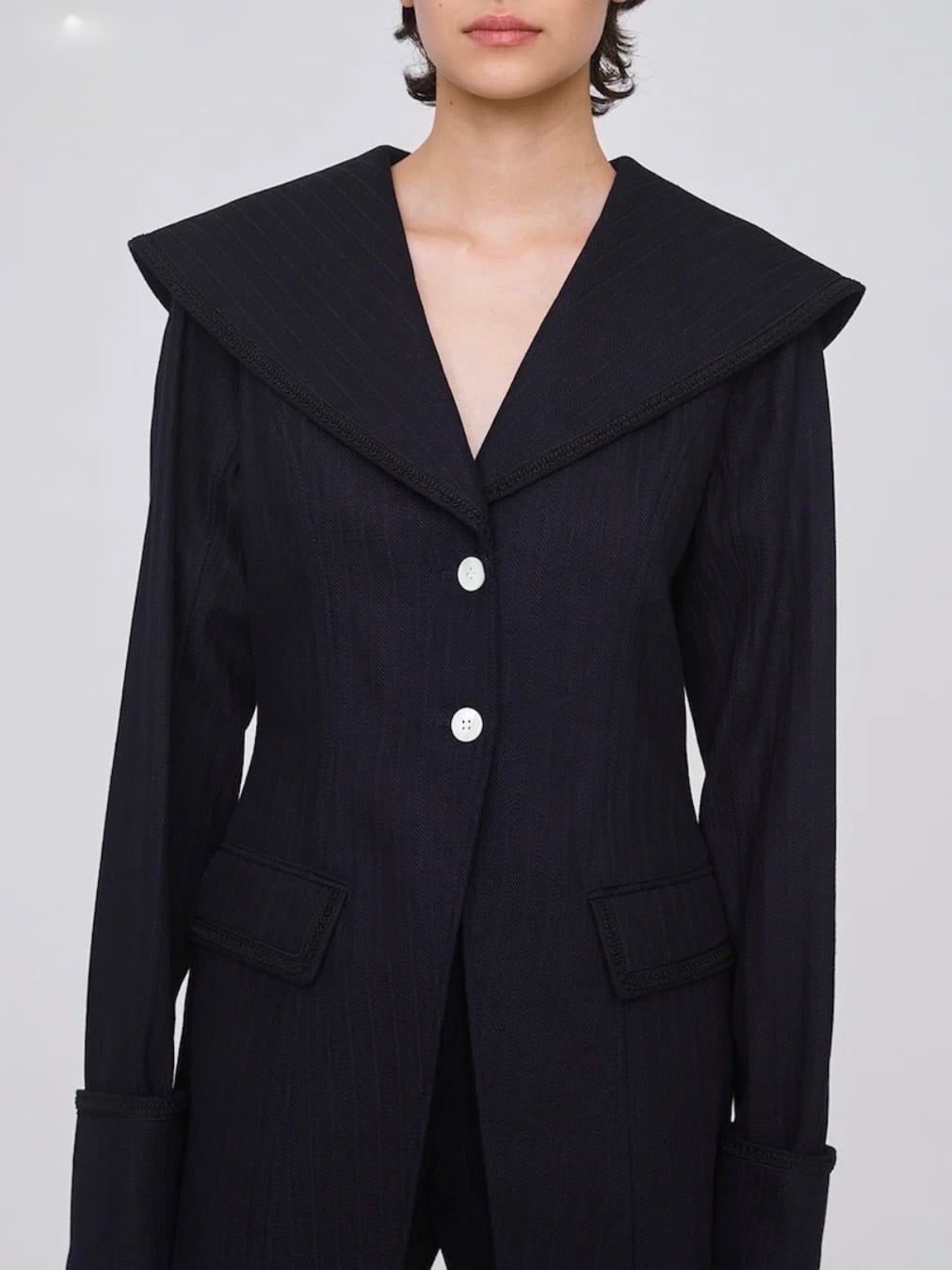 fetico 26AW ジャケット 26AW | WOMEN】FETICO フェティコ / ジャケット/ STRIPE JAQUARD DENIM