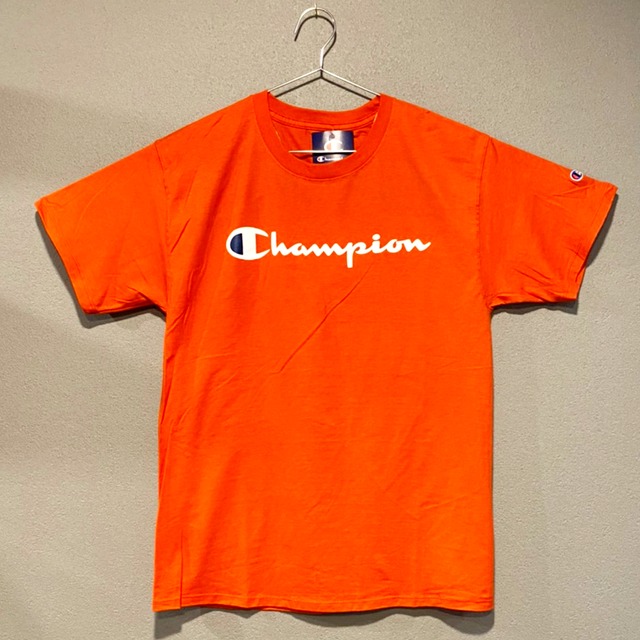 【並行輸入品】Champion ショートスリーブTシャツ CLASSIC GRAPHIC TEE オレンジ ORANGE 橙 半袖