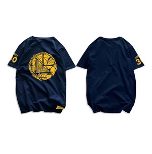 【トップス】WARRIORS 高品質なバスケットボール半袖Tシャツ（好きな名前と数字をカスタマイズできる） 2203012250Y