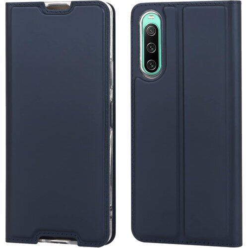 For Xperia 10 IV 2023 ケース 手帳型 Sony Xperia 10 IV ケース SO-52C SOG07 Pelanty ファッション カバー 極薄 内蔵磁気 puレザー+TPUケース 財布型 カード収納 横置きスタンド機能 二つ折り ソニーエクスペリア 10iv 第4世代 so52c 携帯カバー スマホケース 耐衝撃 ブルー 2089