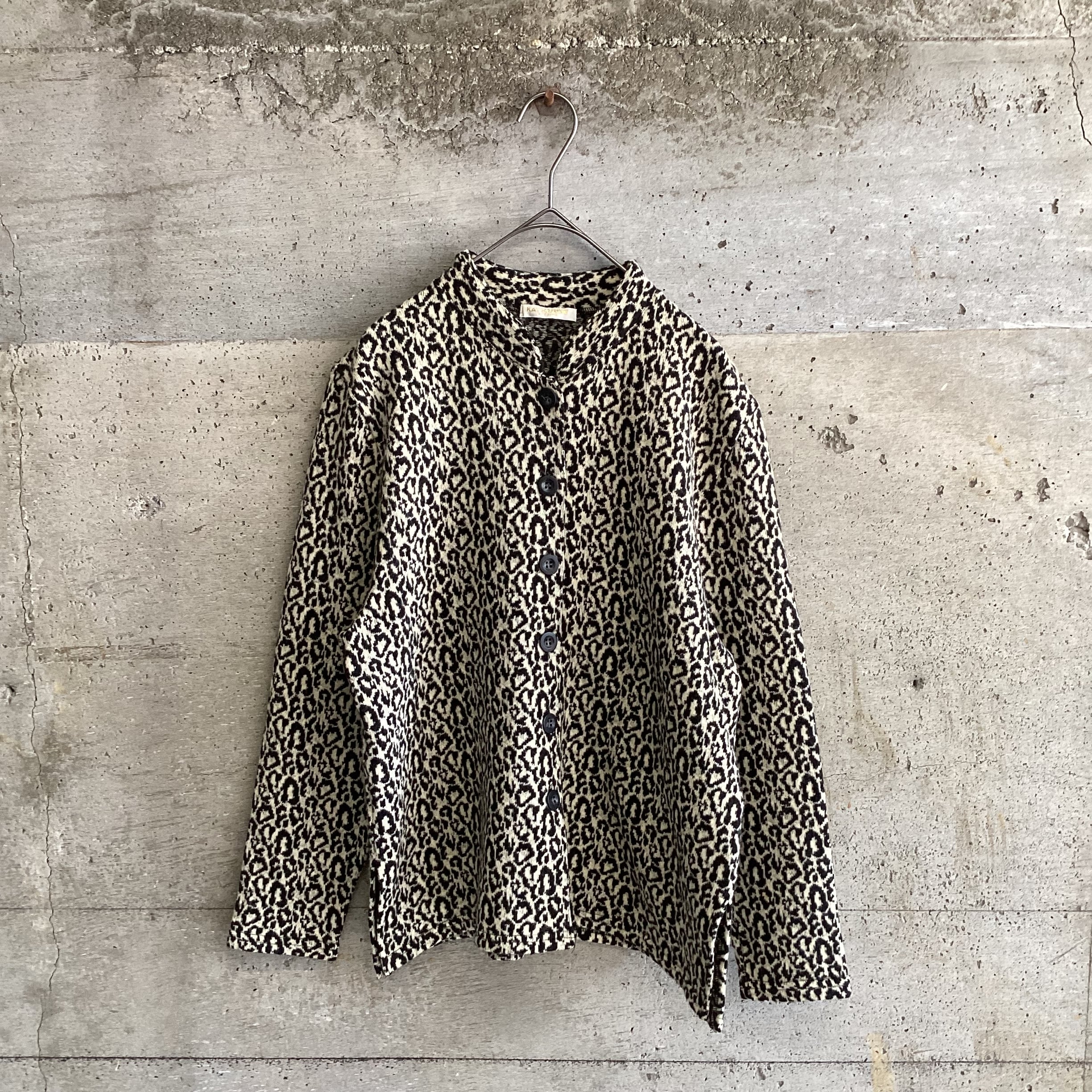 black white leopard shirt