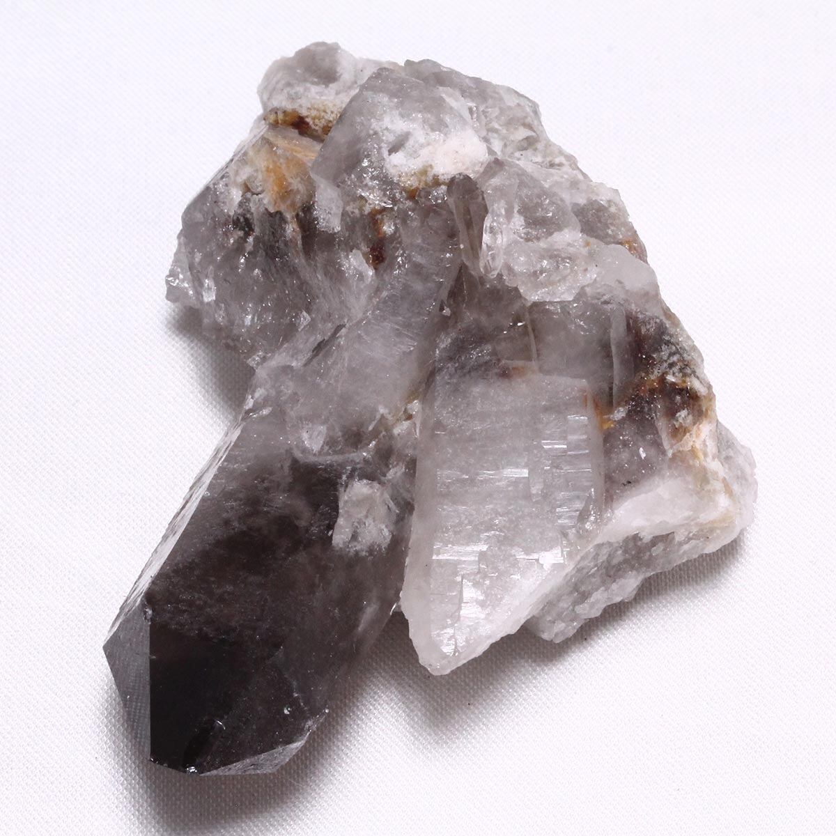 スモーキークォーツ クラスター ブラジル産 スモーキークォーツ 煙水晶 原石 一点物 272-322