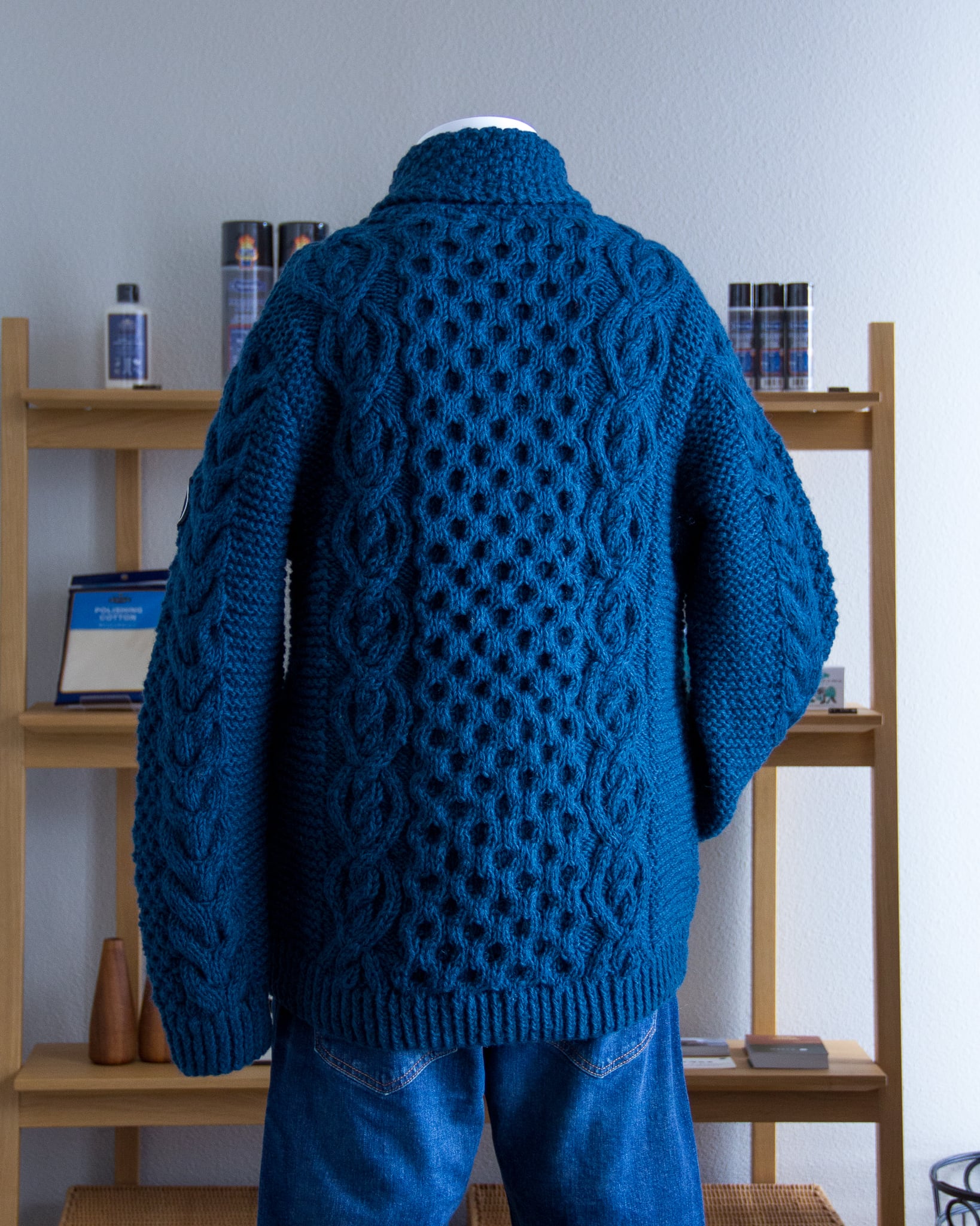 ヒマラヤンクライマーズハンドニット ショールカーディガン 手編み  