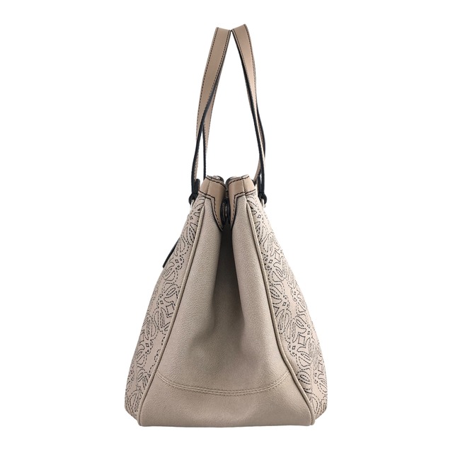 LOEWE ロエベ アナグラム ハンドバッグ ベージュ PVC vintage ヴィンテージ オールド sg2ptj