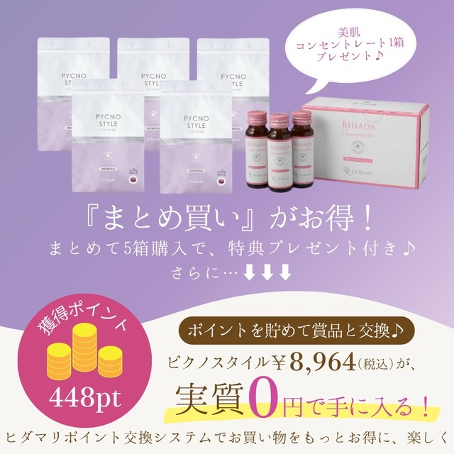 【まとめ買い特典付き】ピクノスタイル５袋