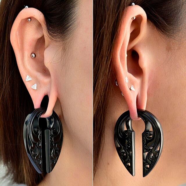ウエイトピアス 14mm 以上～ HOLE KYE ears weight 拡張ピアス フック