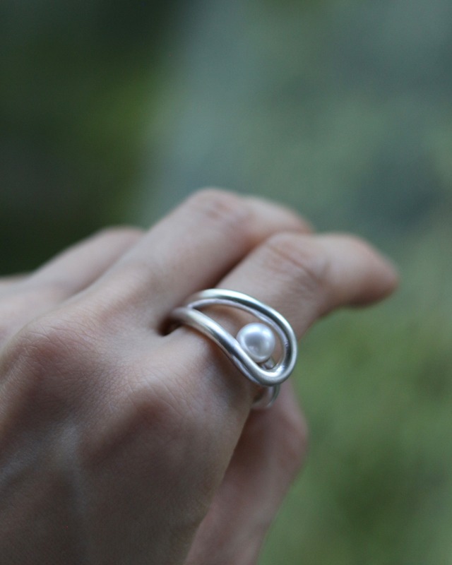 Pearl ring ［silver / gold］