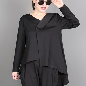 ブラウス レディース 送料無料 モード 襟付き Vネック ミディアム カットソー モノトーン シック ブラウス 白トップス ドッキングカットソー アシンメトリーストライプシャツ切り替えトップス 長袖 切り替えデザイン リボン ベルト 大人可愛い きれいめ 上品 レトロ 大人女子 こなれ感 キュート ガーリー エレガント 白 ホワイト ストライプ インスタ映え 春夏 秋冬 おしゃれ デイリー お出かけ デート オフィス 通勤 通学 パーティー 二次会