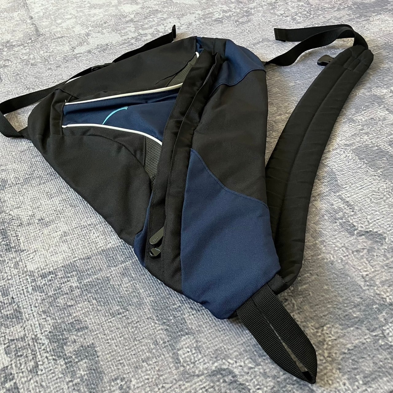 し*な様 【激レア】 90s nike tech one shoulder ba 90s NIKE one shoulder bag Y2K TECH ギミック-希少サイズCHAMS 藍染風