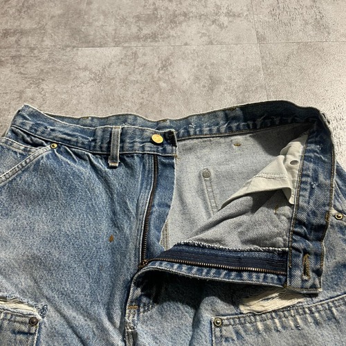 USA製 デニム ダブルニー Carhartt B07 DNM 38×34 詳細写真8