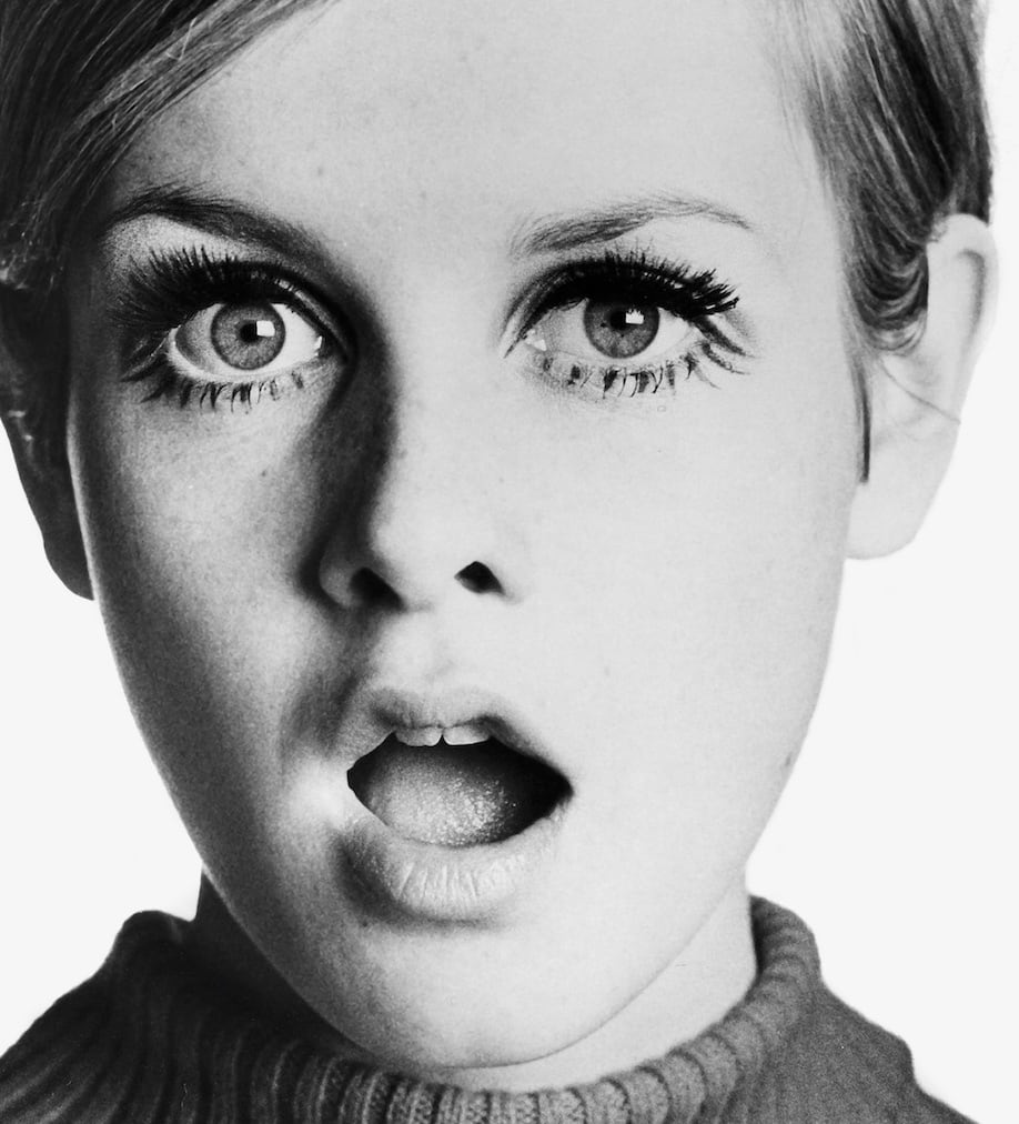 P-0018】アートポスター Twiggy, '60s fashion icon Black And White