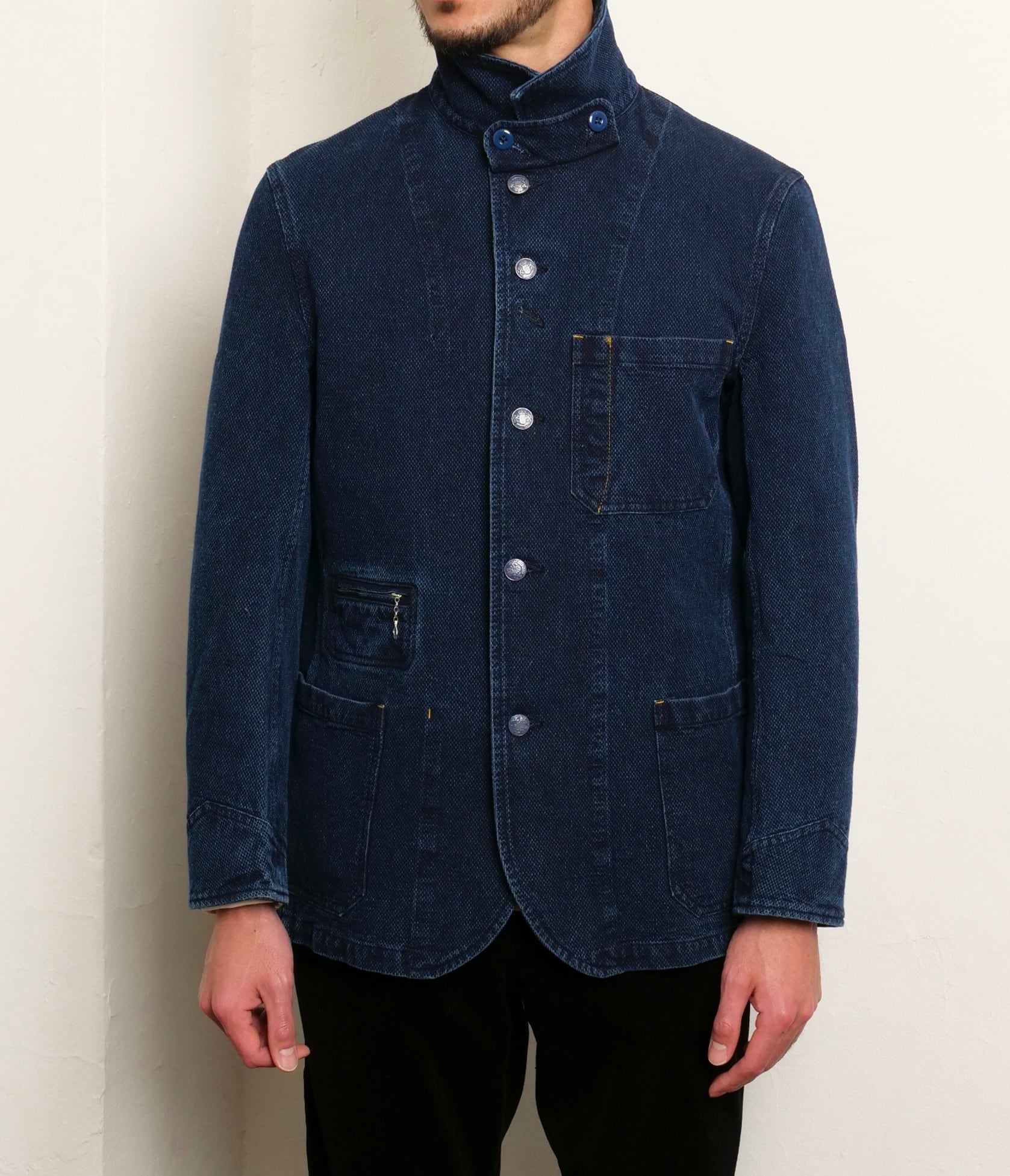 Soundman Birmingham 刺子カバーオールジャケット （Indigo） | C