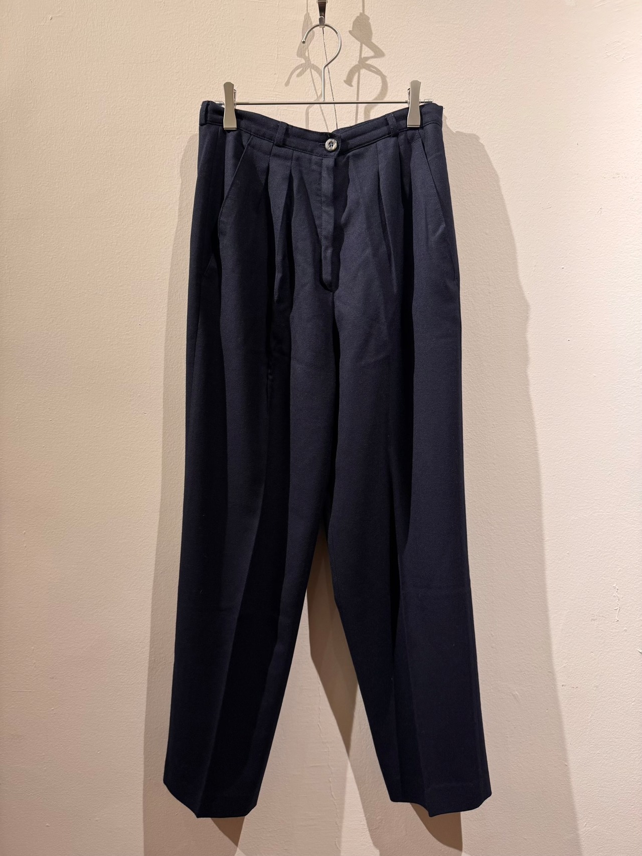 pure wool タックパンツ
