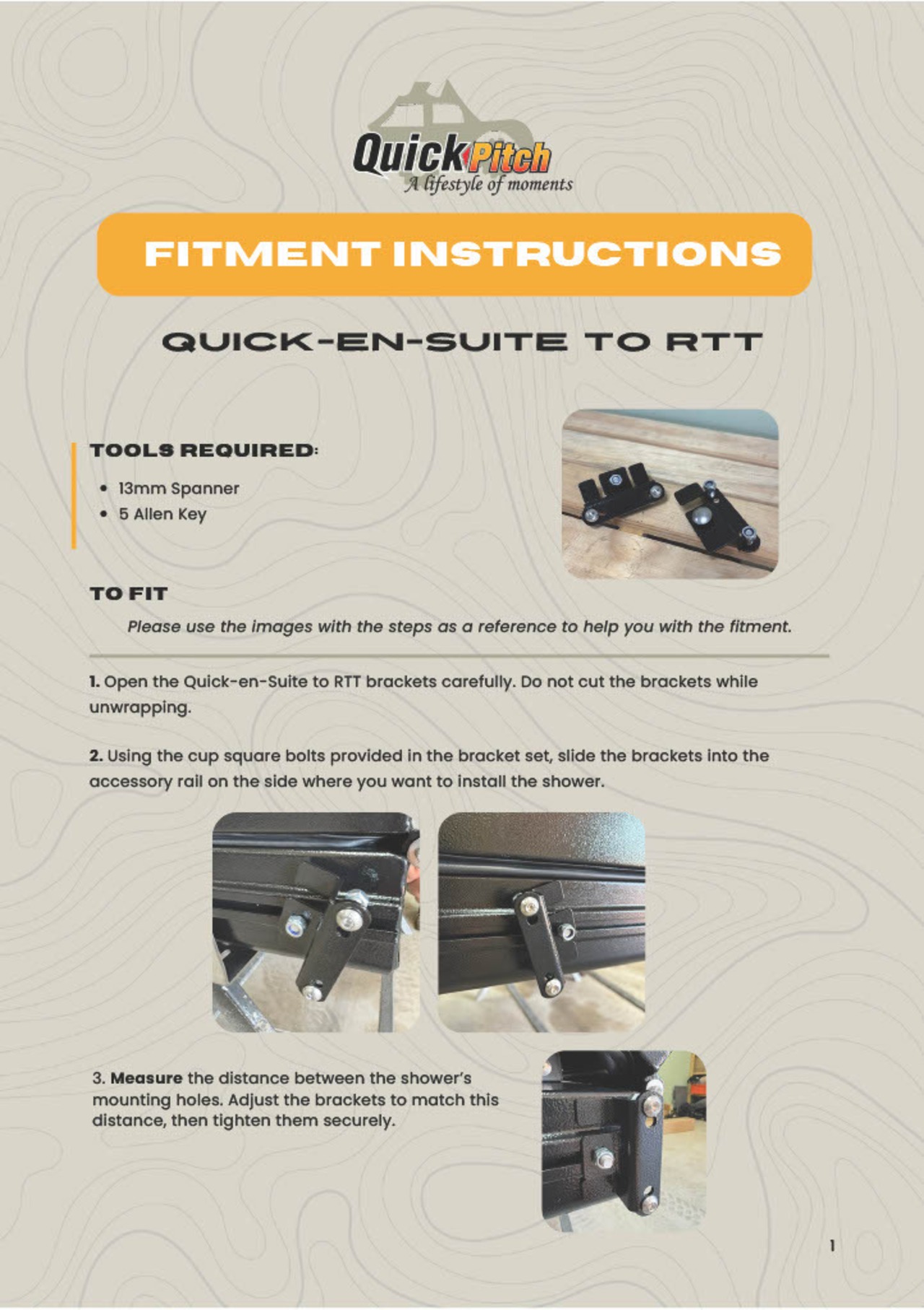 Quick-en-Suite to RTT Bracket（2個入）