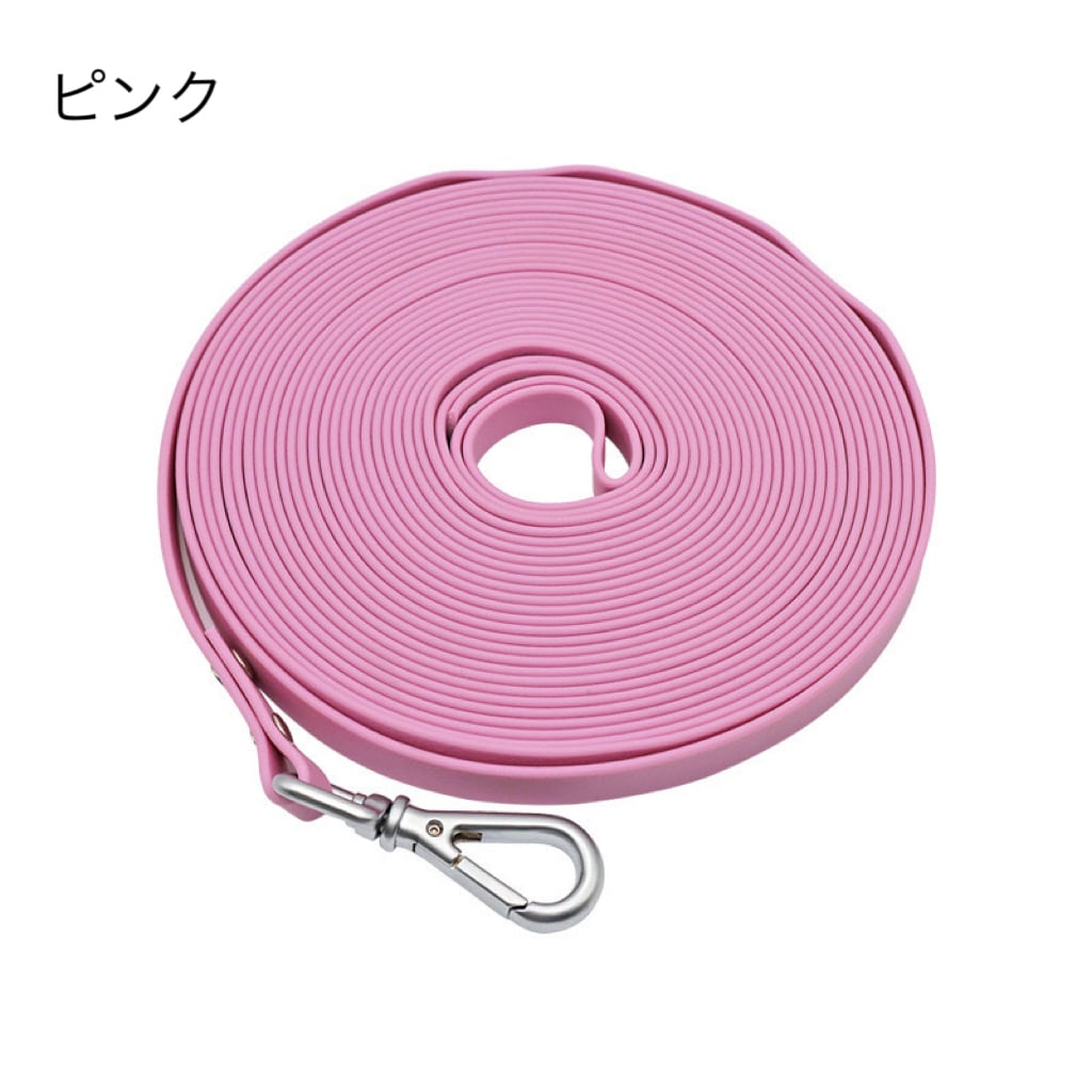 即納】長さ15M防水ロングリード&汚れに強いPVC素材 | ペット用品