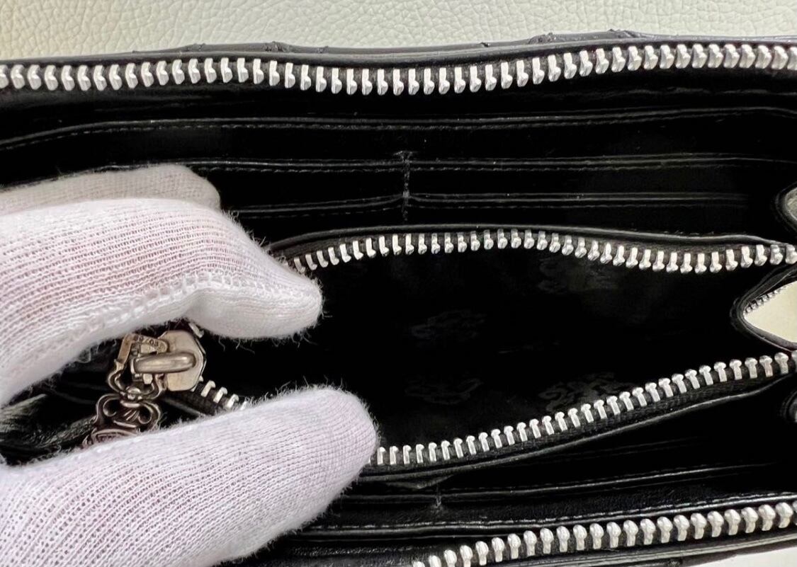 CHROME HEARTS クロムハーツ スモール CHクロス レックウォレット
