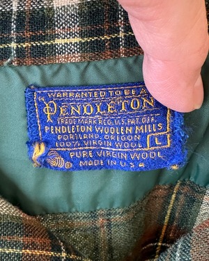-Pendleton- Vintage 70s L Board Shirt made in USA
