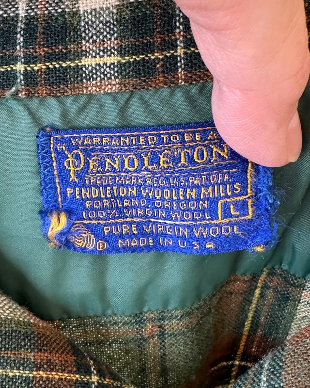 -Pendleton- Vintage 70s L Board Shirt made in USA