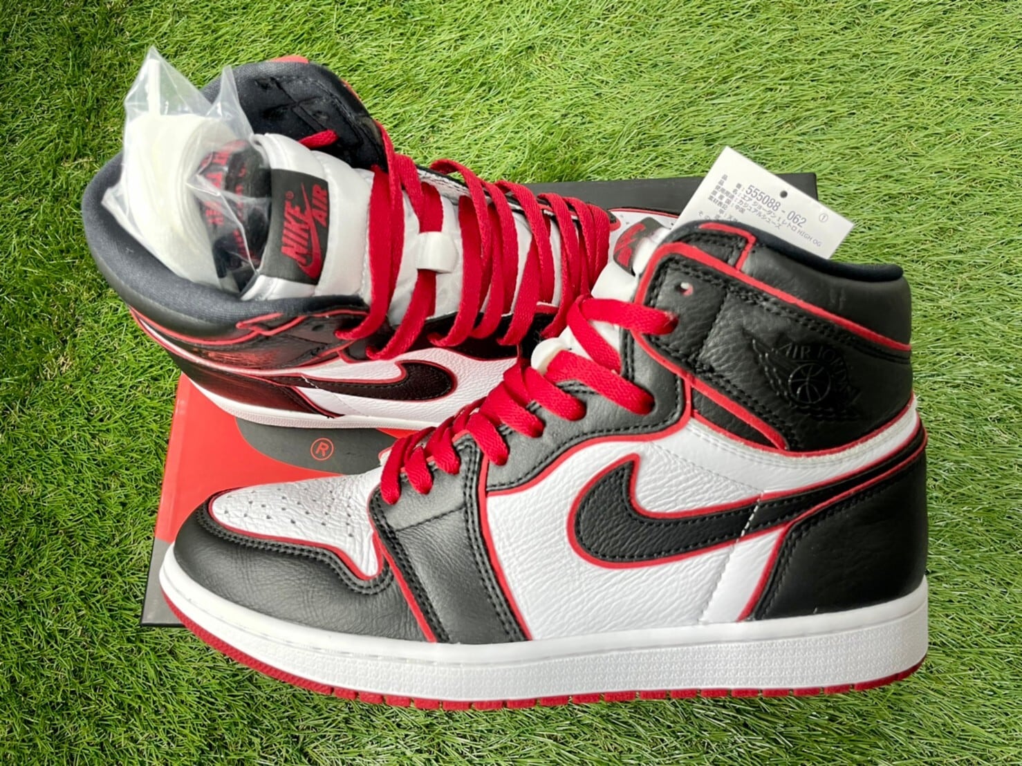 NIKE AIR JORDAN 1 RETRO HIGH OG BLOOD LINE 27.5cm 555088-062 10852  