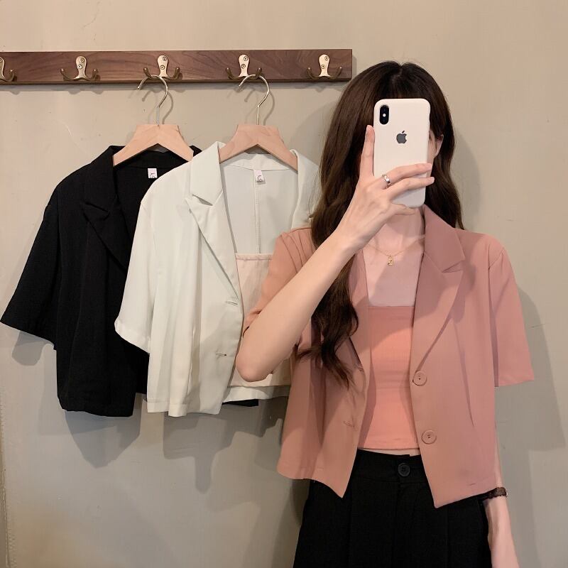 サマーカジュアルレディースジャケット ニット 夏物 1号婦人12525971037