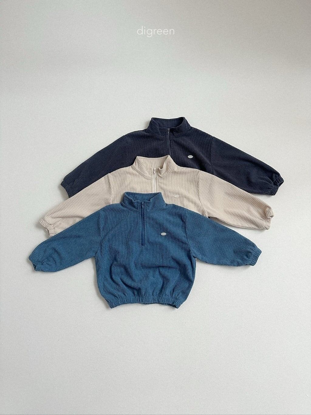 【予約】digreen Denny half zip up