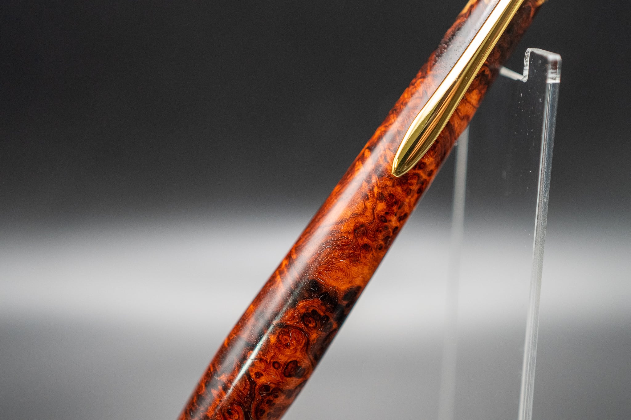 ※【朱色の銘木】 本花梨紅白 極上 gold MP