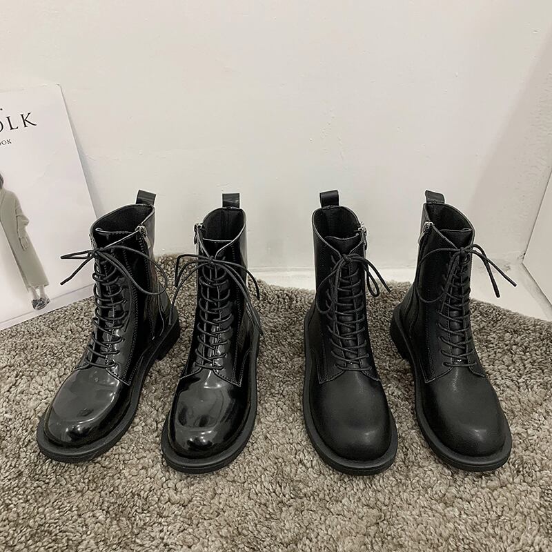 ブーツ薄手レッドカジュアルベルベットブラック レース 靴 シューズ レースアップ フェイクシューズ91706526308