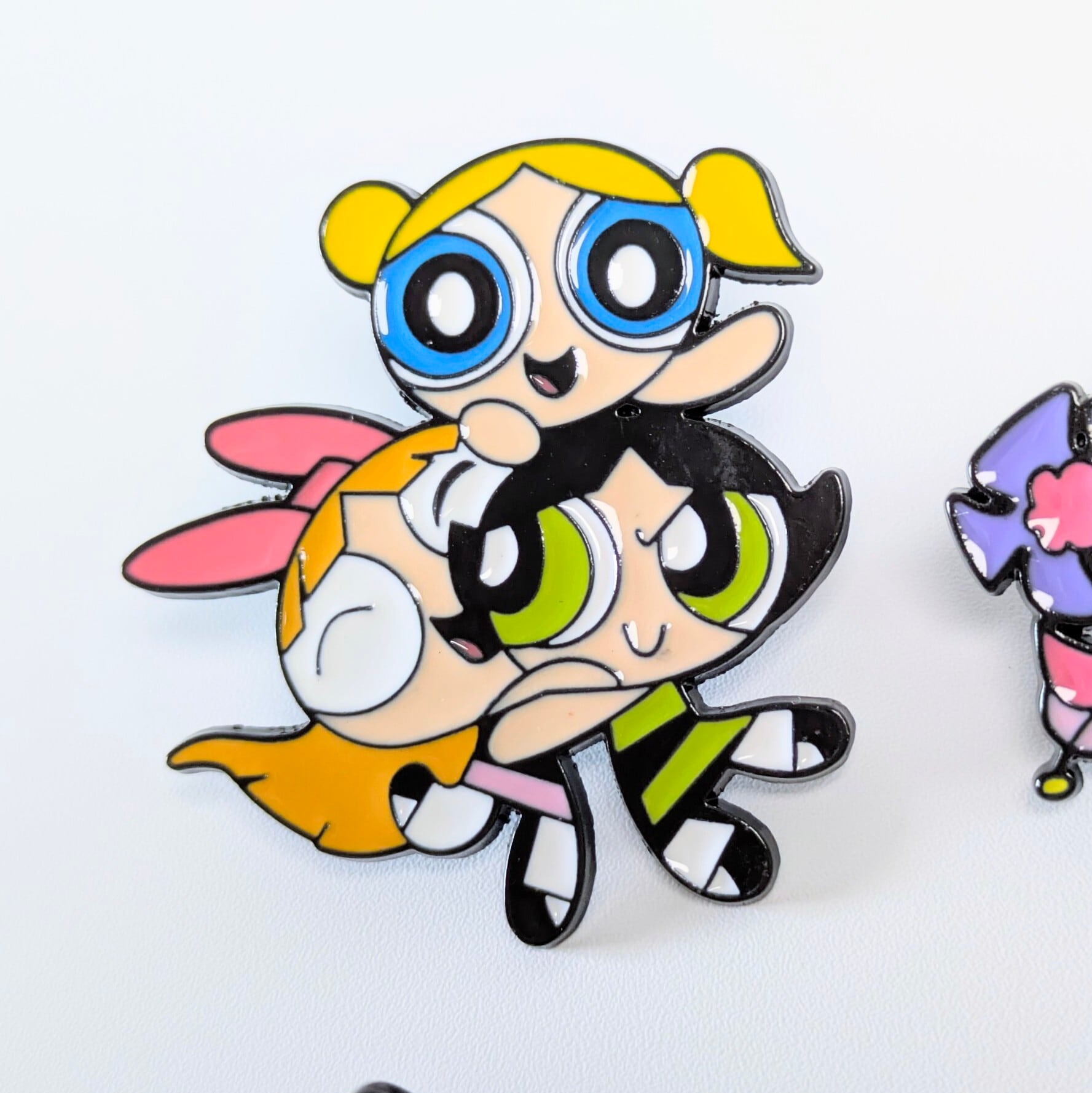 ♧送料無料！ ★ピンズ PINS★ピンバッジ 【 The Powerpuff Girls ( パワーパフガールズ ) 】6Pセット〚アメリカン雑貨 アメトイ〛