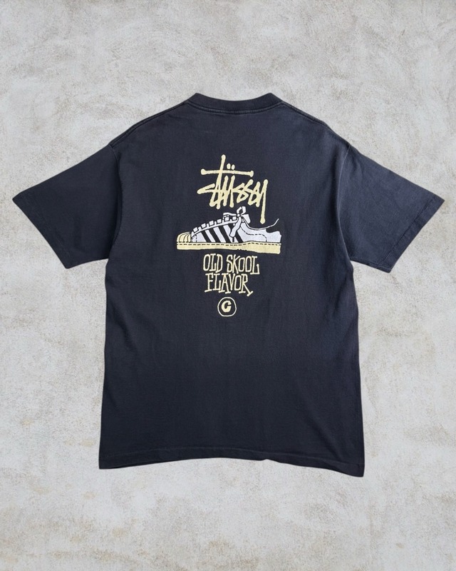 【Special!!】90’s old stussy Design Tee “SUPERSTAR” " OLD SKOOL FLAVOR " "黒タグ" “スーパースター”【高円寺本店】