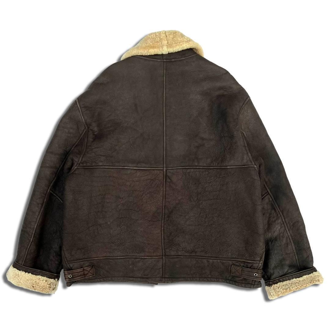 80s USA製 US SHEEPSKIN ランチジャケット ムートン M-