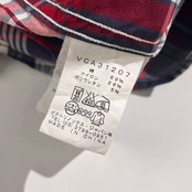 VICTORINOX ビクトリノックス Tailored Fit チェック柄 半袖 シャツ L/レッド ネイビー系 メンズ