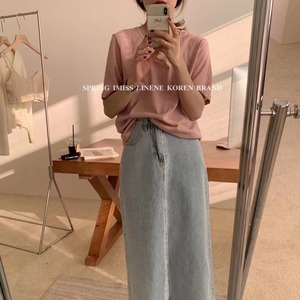 Uネックカットソー　AJ2205-627