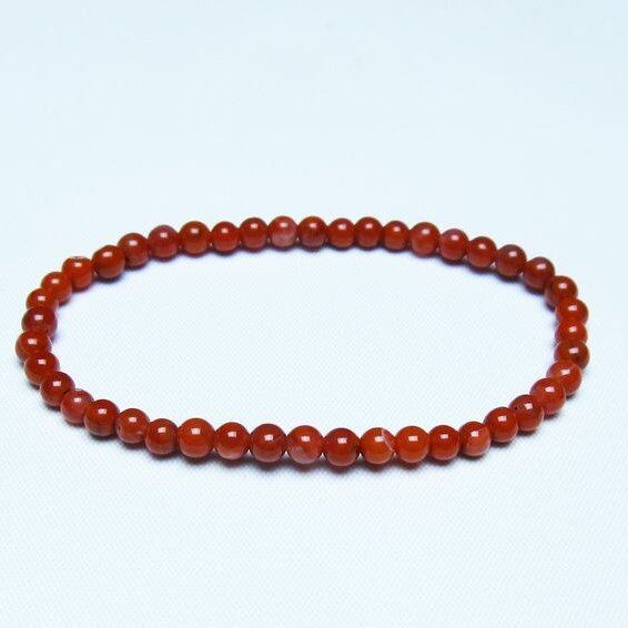 ナンホーンアゲート ブレスレット 4mm アゲート ブレス 一点物 メール便可 [M便 1/10] 111-47452