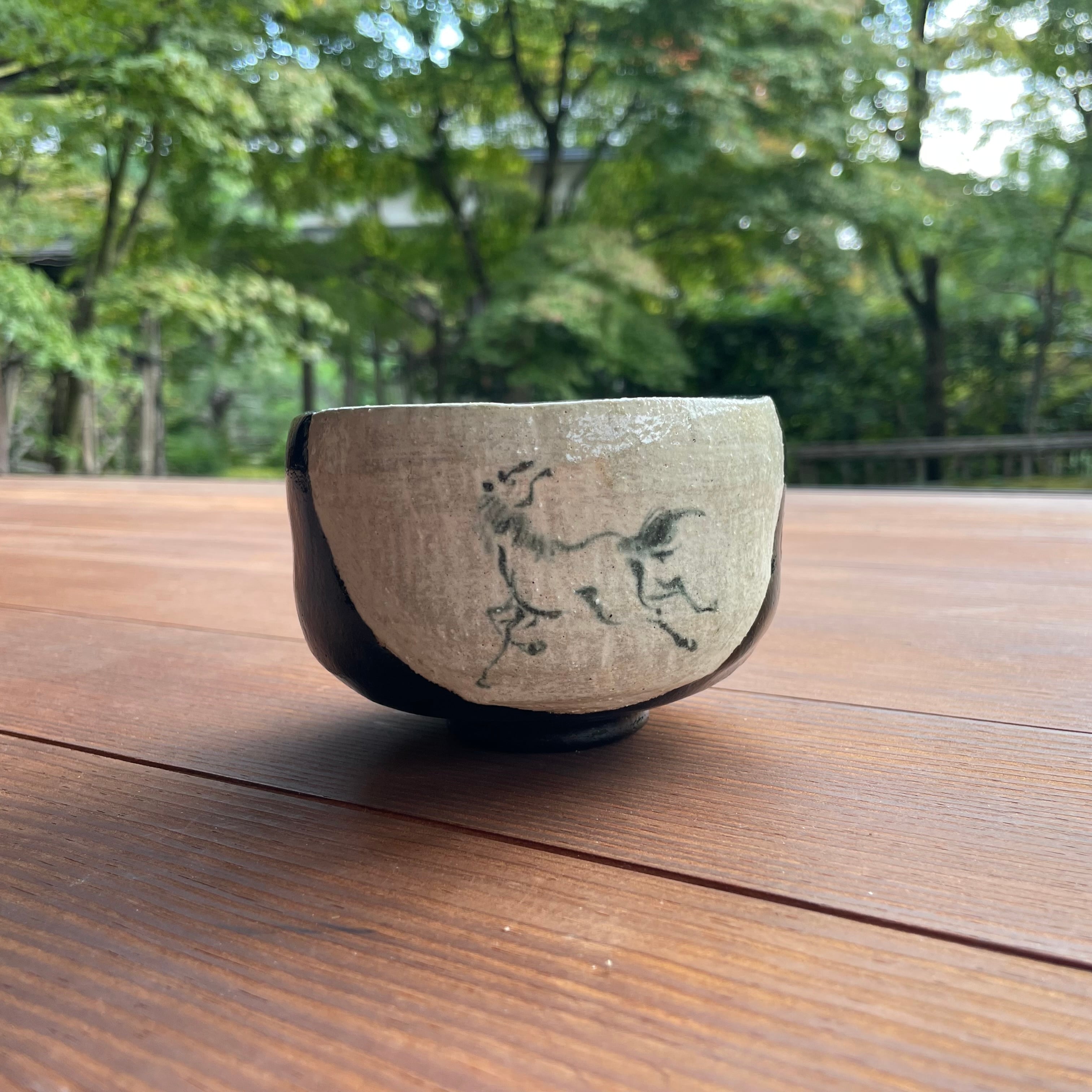 楽茶碗 松楽作 茶道 茶道具 抹茶茶碗 上 黒楽茶碗又は赤楽茶碗 胴締め 角印 佐々木松