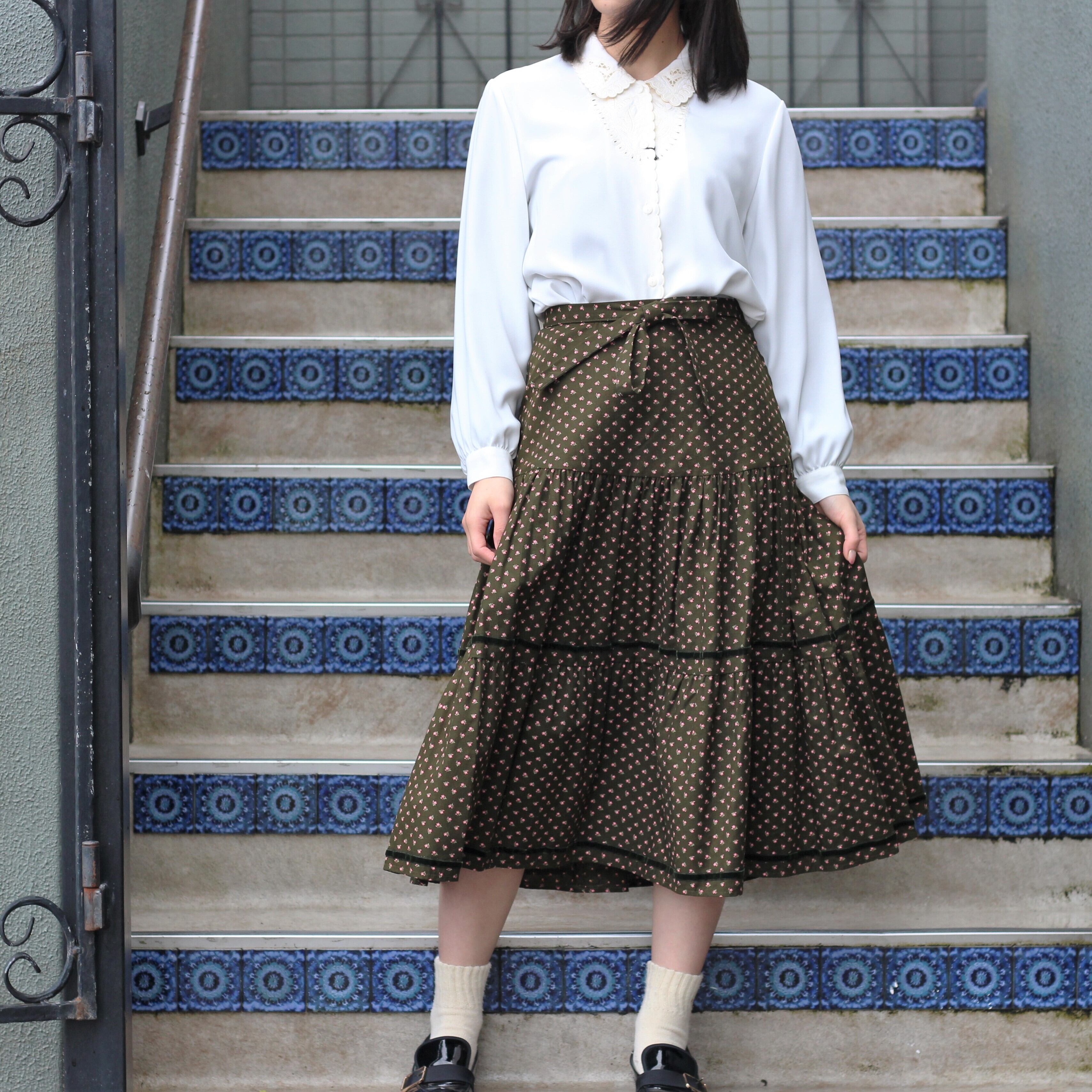 EU VINTAGE TYROLIAN LONG SKIRT/ヨーロッパ古着チロリアンロング