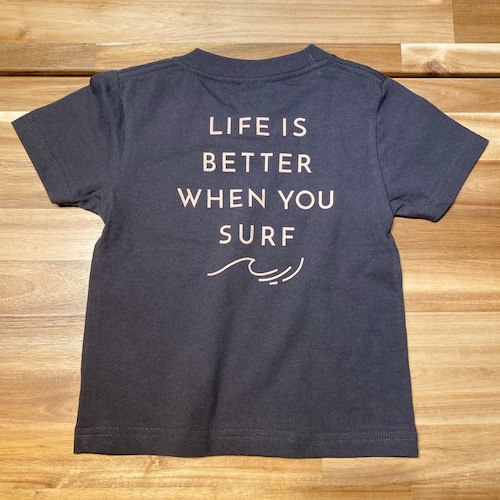 ★Kids★ LIFE IS BETTER Tee - Vintage black