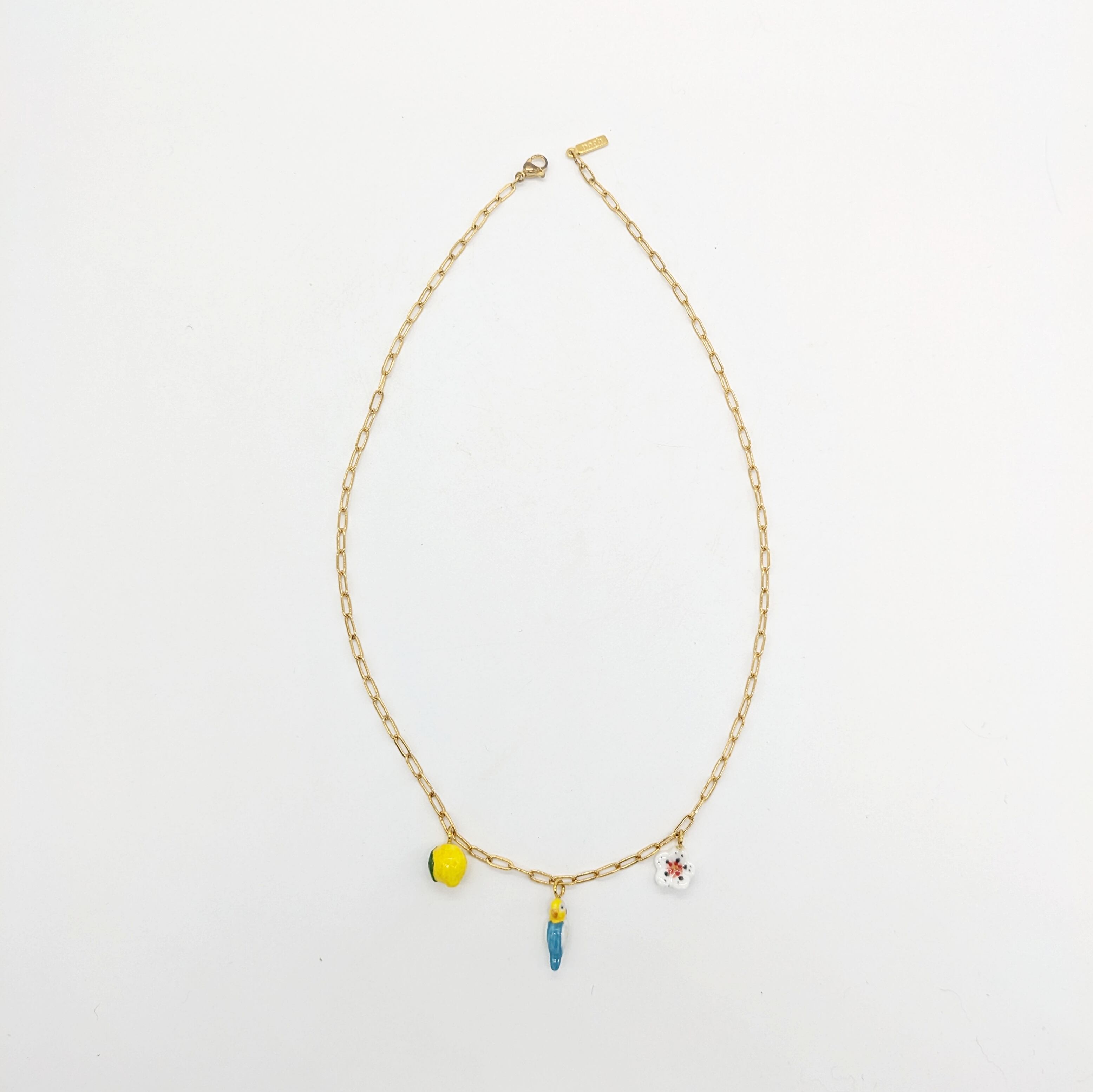 【nach】 Bird & lemon necklace