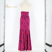 フラメンコ 衣装 ファルダ スカート 紫 ピンク 花柄 伸縮 ハイウエスト ストレッチ 青 紫 レッスン 練習着 ダンス パーティ 発表会 ピンク系 パープル系 動きやすい 華やか エレガント おしゃれ フェスティバル ステージ衣装 女性用